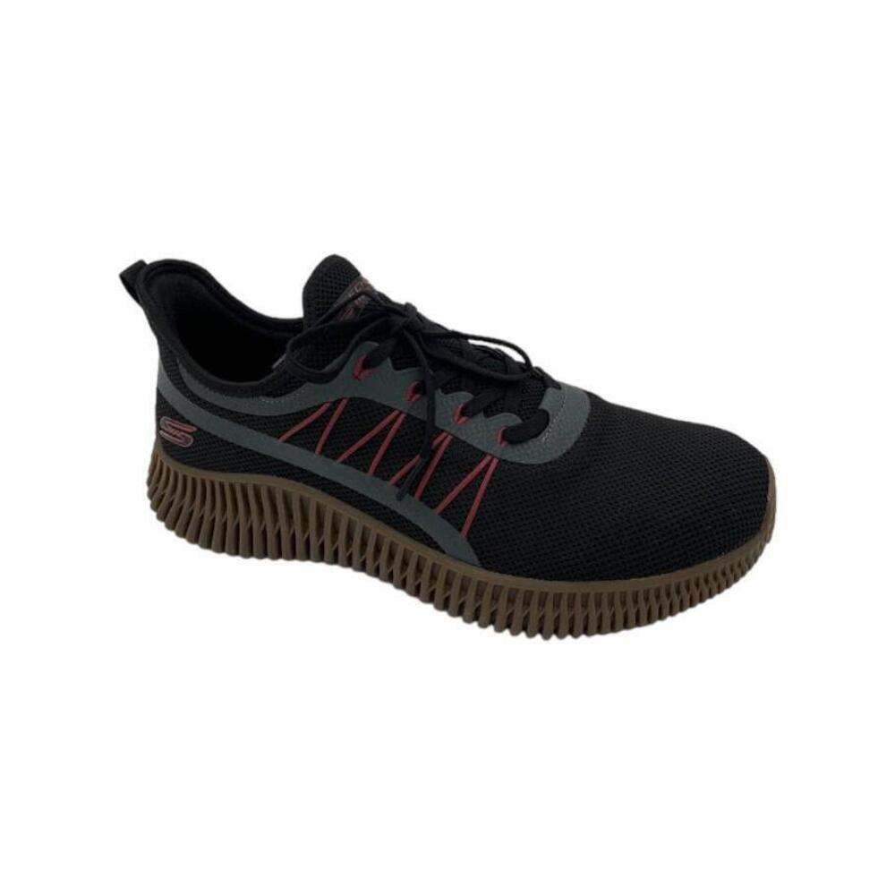 Skechers Men's BOBS Sport Vegan Washable Sneakers Black Multi - Medium